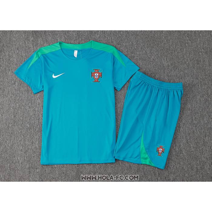 Chandal del Portugal 2024-2025 Manga Corta Verde - Pantalon Corto